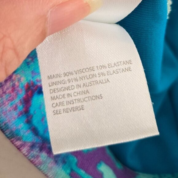 RARE! Camilla Tides Of Aurora Soft Bra Bralette Crop Top Size 1 Small b53E - Picture 9 of 9